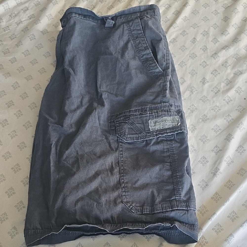 Unionbay Blue Cargo Shorts Relaxed Fit